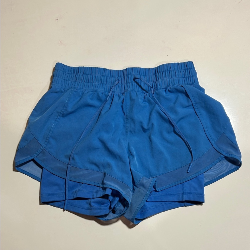 Yogalicious Vibrant Blue Athletic Shorts